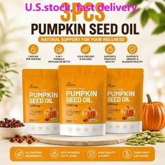 Pumpkin Seed Oil 1000mg with Saw Palmetto 300-Softgels.NEW