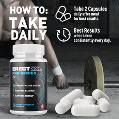 (3 Pack) Erect XXL Advanced Male Health Support Supplement ErectXXL 180 Capsules
