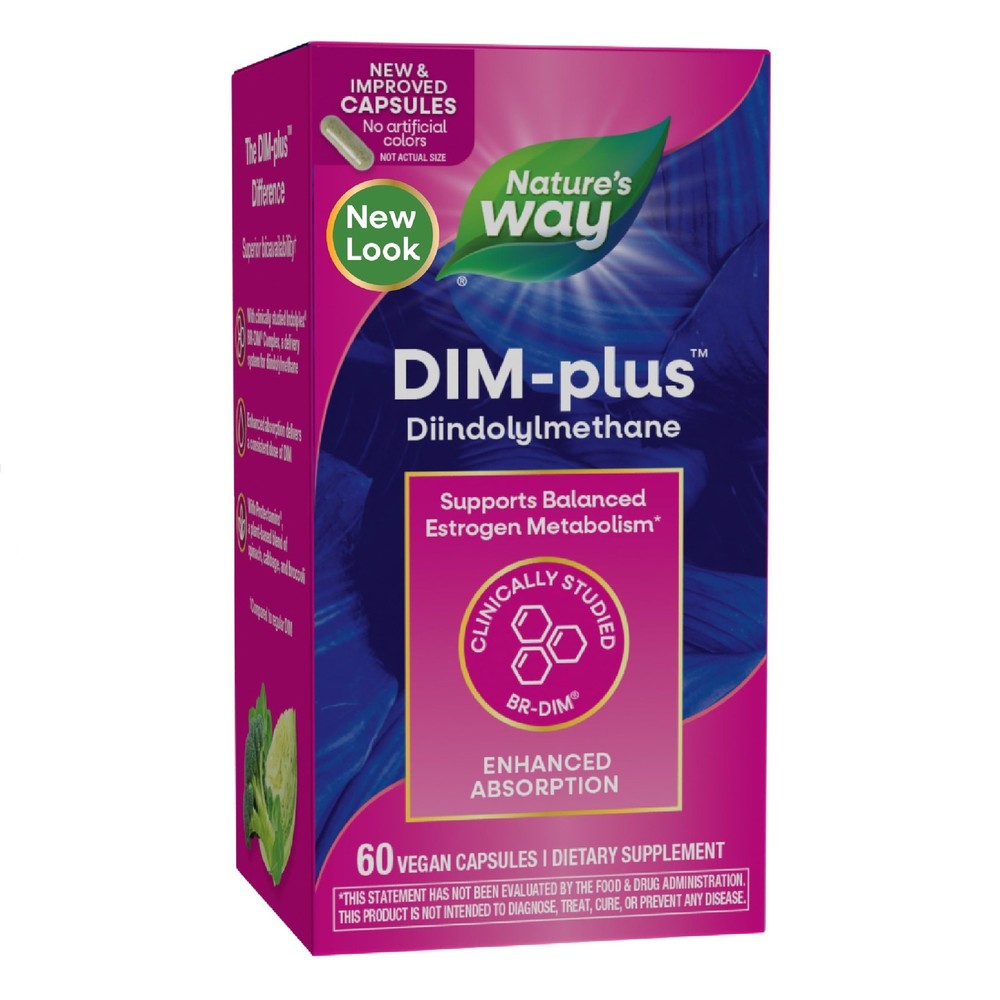 Nature’s Way DIM-Plus DIM Supplement, 60 Count (Pack of 1)
