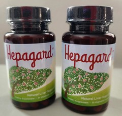 Pack of 2 Hepagard Natural Liver Support Supplement 30 Veg Capsules Each