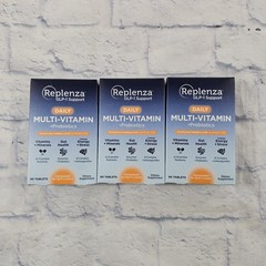 Replenza GLP-1 Support Daily Multi-Vitamin + Probiotics Supplement LOT OF 3