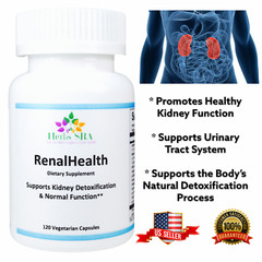 HEALTHY KIDNEY SUPPORT, 120 Capsules, Helps Eliminate Harmful Toxins, Natural.