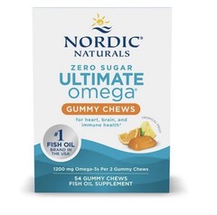 Nordic Naturals Zero Sugar Ultimate Omega Gummy Chews, 54 ct Exp 3/2027