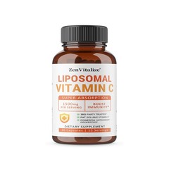 Liposomal VitaminC 1500mg-High Absorption Formula for Immunity, 30~120 Caps