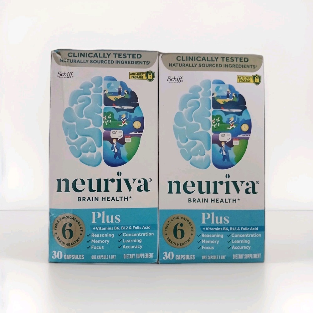 neuriva plus Brain Performance Health 30 X 2 = 60 Capsules Exp 9/27