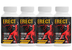 (4 Pack) Erect Surge Advanced Male Health Support Supplement, ErectSurge Pills