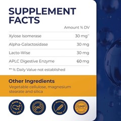 Dirobi Eat Anything Xylose Isomerase Fructose Malabsorption Enzymes, F