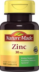 Nature Made Zinc Gluconate 30Mg Daily Supplement 100 Count Pack Of 6