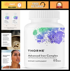 Advanced Iron Complex – Chelated Iron Supplement for Energy & Wellness, 60 Caps