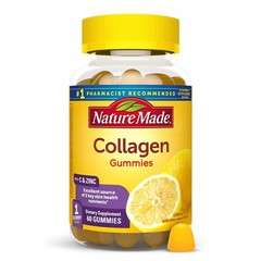 Nature Made Collagen Gummies 60 Count Lemon Flavor Skin Health Supplement