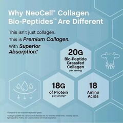 Collagen Bio-Peptides Protein | 20 Oz | Unflavored | Grassfed | by NeoCell