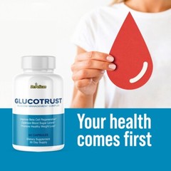 Glucotrust- Blood Support- 3 Bottles- 180 Capsules