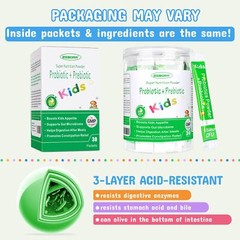ZEBORA Kids Probiotic & Prebiotics Powder Age 3+ Support Children’s Digestive…