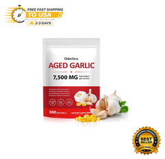 Aged Garlic Extract 7500mg Odorless Supplement Heart Immune Health 300 Softgels