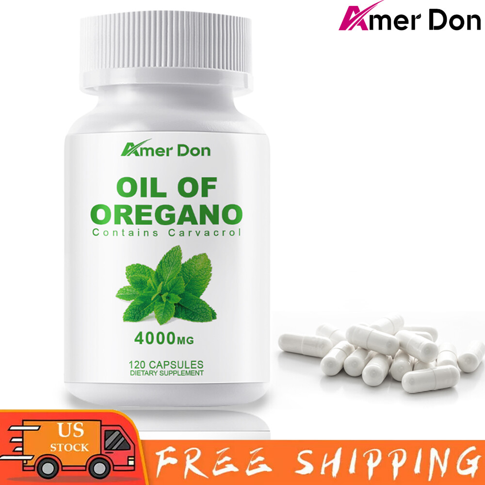 120x Oregano Oil Capsules Premium Formula 4000mcg Organic Extract Immune Health