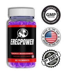 Erecpower Energy Management Multivitamin Health Supplement (240 Gummies) 4-Pack