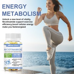 Nicotinamide 500mg | 60/120 Capsules | Non-GMO, Gluten Free | by Amer Don