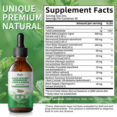 2oz Parasite Cleanse Tincture/Extract-Wormwood, Black Walnut Hull, Clove