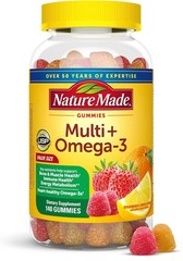 Nature Made Multivitamin Omega 3 Gummies Daily Support 140 Count
