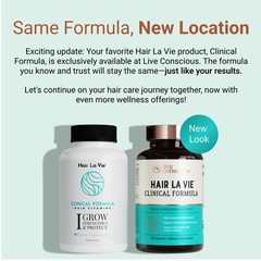 Hair La Vie Live Conscious Clinical Formula 90 Count (Pack of 2)