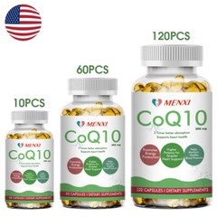 10/60/120Pcs Coenzyme Q-10 COQ 10 Heart Health Support,Increase Energy Capsules