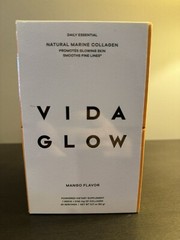 Vida Glow Natural Marine Collagen Mango 30 servings NIB Sealed EXP 3/24