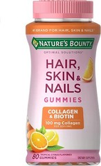 Hair, Skin & Nails Gummies with Biotin & Collagen, 80 Count, Citrus Expiry 06/24