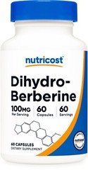 Nutricost Dihydroberberine Capsules (100mg, 60 Capsules) – Vegan, Gluten Free