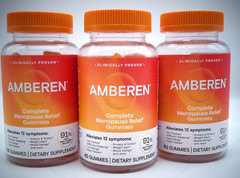 3Pk- Amberen Zesty Orange Gummies, SUGAR FREE, 180 Total Gummies, Exp. 3/28