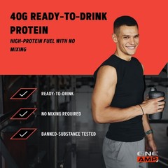 GNC AMP Wheybolic 40 – Vanilla – 14oz. (12 Bottles) 12 Count