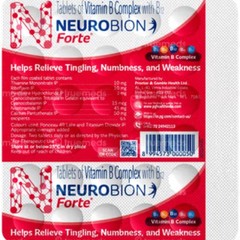 Neurobion Forte Vitamin B Complex Pack of 5 x 30 Tabs 150 Tablets B1 B6 B12