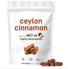 Ceylon Cinnamon 7200mg 300 Softgels with MCT Oil Organic Joint Support
