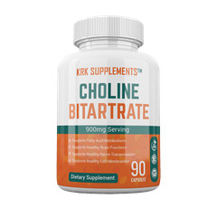 1 pk Choline Bitartrate Brain Memory Booster Phosphatidylcholine Nootropic