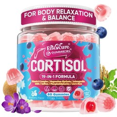 Cortisol Gummies for Women & Men, 19IN1 High Cortisol Reducer Supplement w/B …