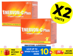ENERVON-C Vit C 500mg + Vit B-Complex Increase Energy Immunity (32’s) X 2
