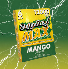 Shrumfuzed MAX 6 Pack 12000mg Nootropic Mushroom Gummies – Mango