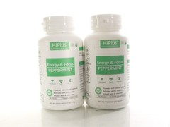 2 CAFFEINE BREATH MINTS ENERGY & FOCUS -PEPPERMINT, 90 CT EA EXP.3/27