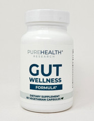 PureHealth Research Gut Wellness Formula – 60 Vegetarian Capsules, EXP 8/2026