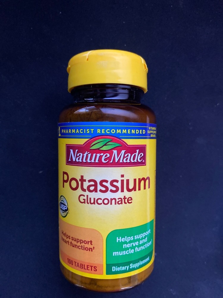 Nature Made Potassium Gluconate 550 mg 100 Tabs