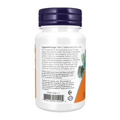 NOW Foods Supplements, Zinc (Zinc Gluconate) 50 100 Count (Pack of 1), White