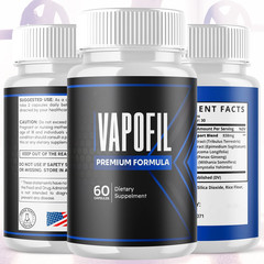 (2 Vapofil Pack) Advanced Male Pills Vapo Fil Designed Formula Supplement 120 Ca