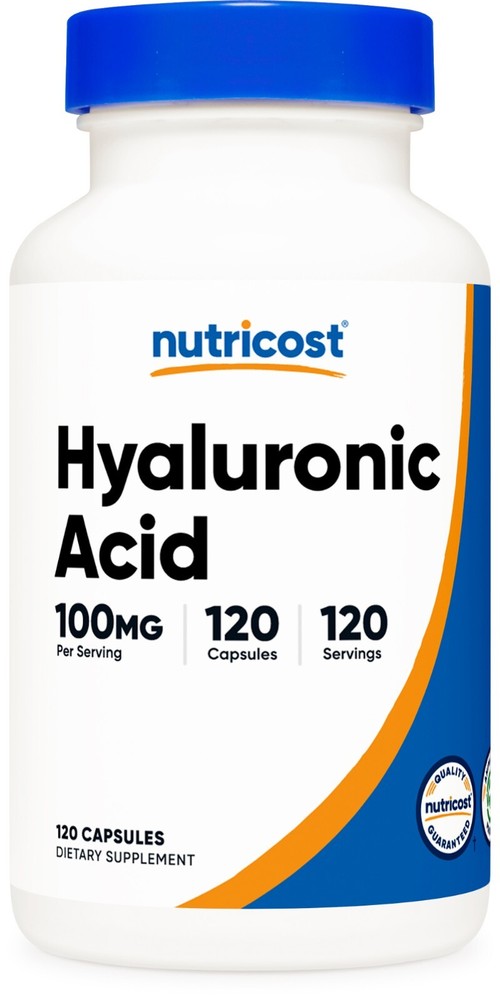Nutricost Hyaluronic Acid Capsules 100mg Per Serving (120 Vegetarian Capsules)