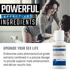Endowmax Oil (2.oz) + Eroluve (8.oz) Bundle – L Arginine-Male Enhancer-Lubricant