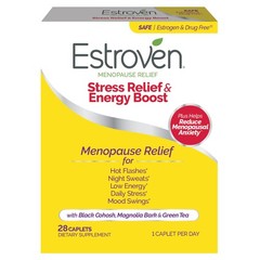 Estroven Stress Relief Energy Boost for Menopause Relief – 28 Ct. – Clinica…