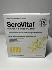 SeroVital Reverse The Signs of Aging 84 Capsules Exp 09/26 Open Box