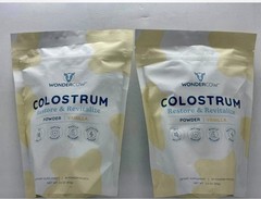 (2x) WonderCow Colostrum Powder, Vanilla, EXP 8/2028 30 Pak Each FREE FAST SHIP