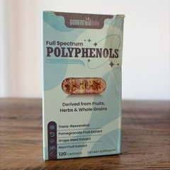 Polyphenols Supplement 1500mg Resveratrol, Grape Seed & Green Tea 120ct EXP 2028