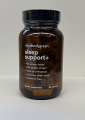 mindbodygreen Sleep Support+ Magnesium Bisglycinate + Jujube 60 Capsules SEALED