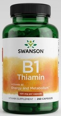 B1 Thiamin 100 mg, 250 Capsules