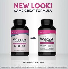 NeoCell Grassfed Collagen Peptides 6000mg Vitamin C Biotin 360 Caplets